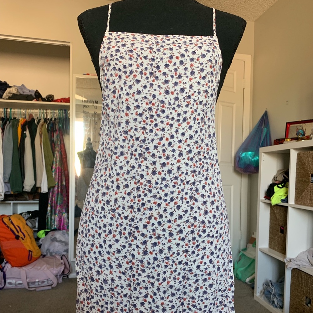 Floral spaghetti strap dress